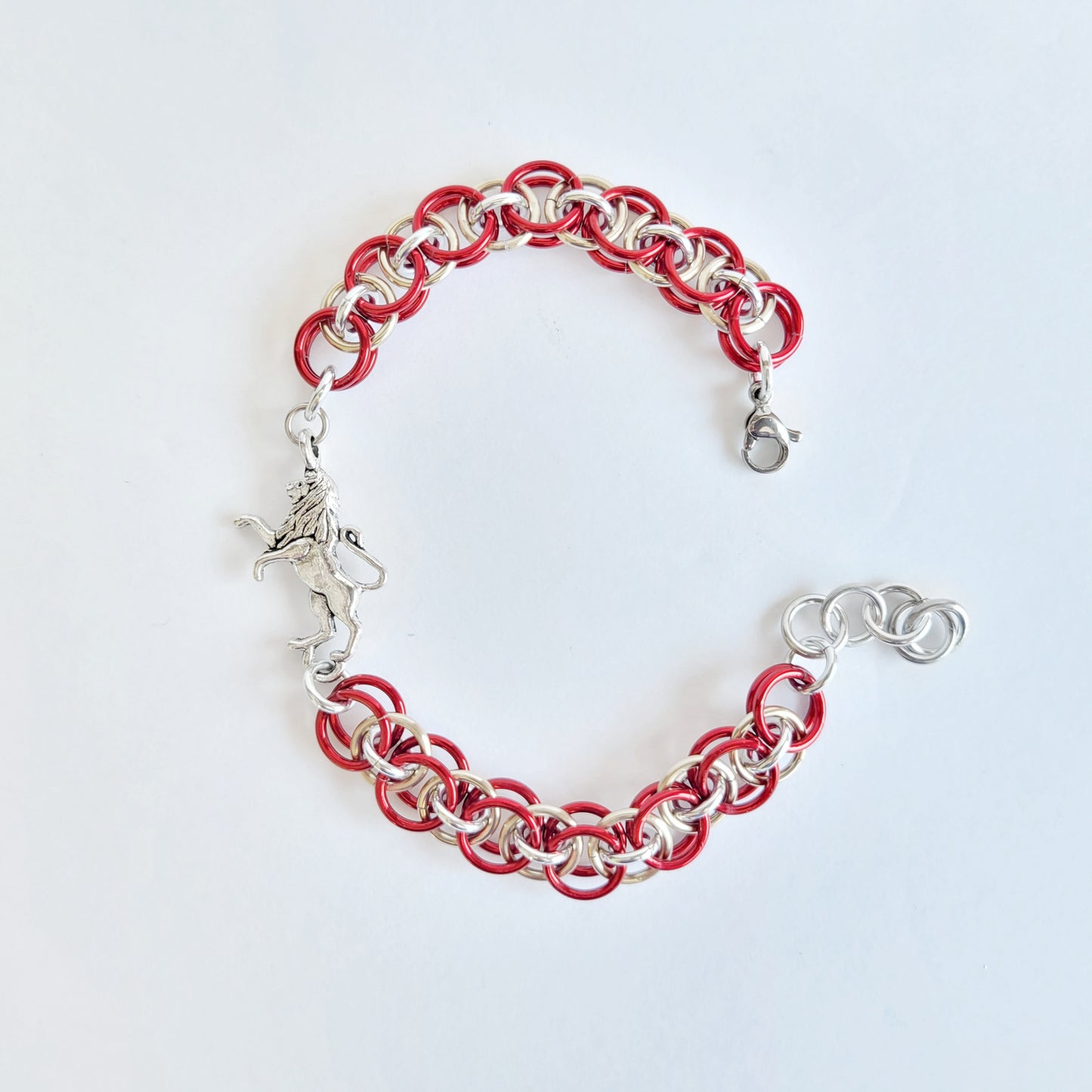 Lion Rampant Bracelet Chainmail