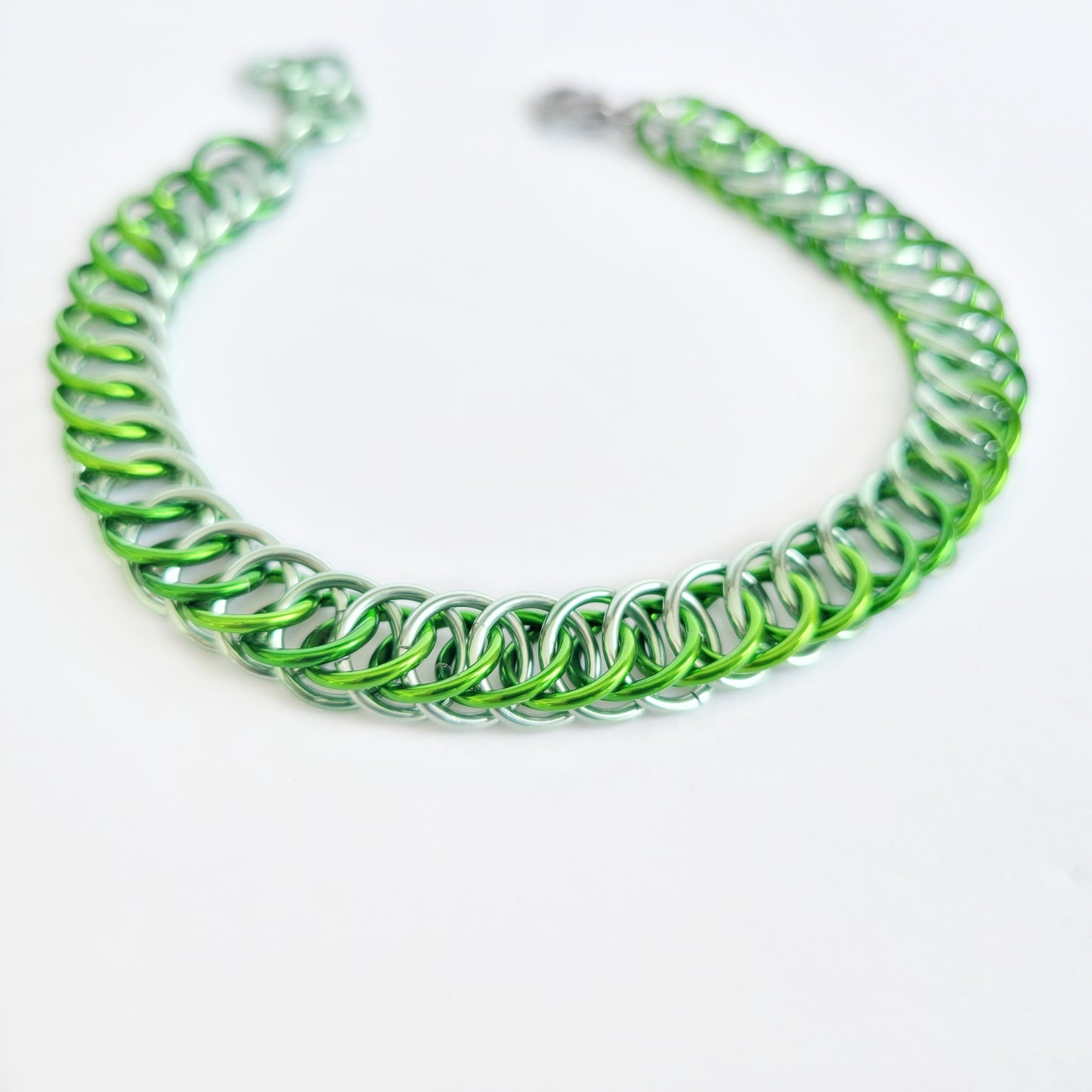Neon Green Chainmail Bracelet