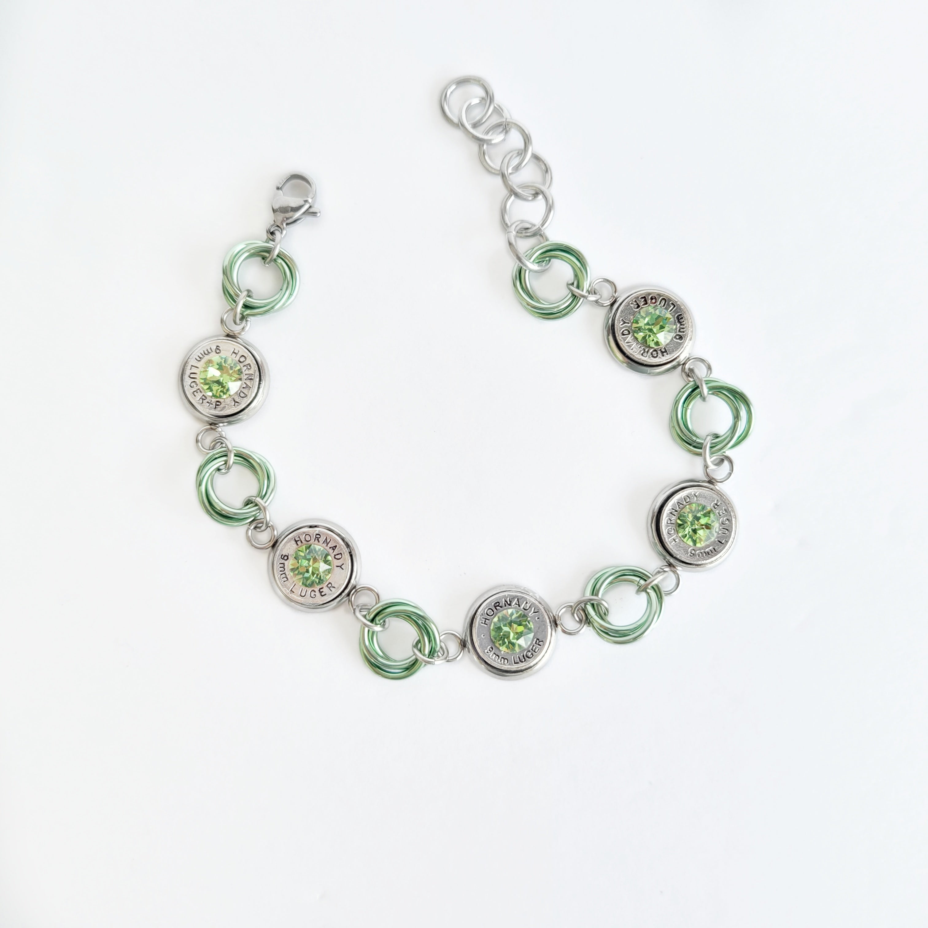 Peridot Bullet Swirls Bracelet Metalsandpieces peridot-bullet-swirls-bracelet-metalsandpieces