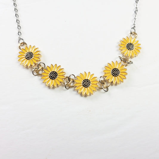 Sunflower Chain Necklace