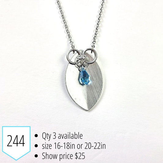 Silver Petal Necklace