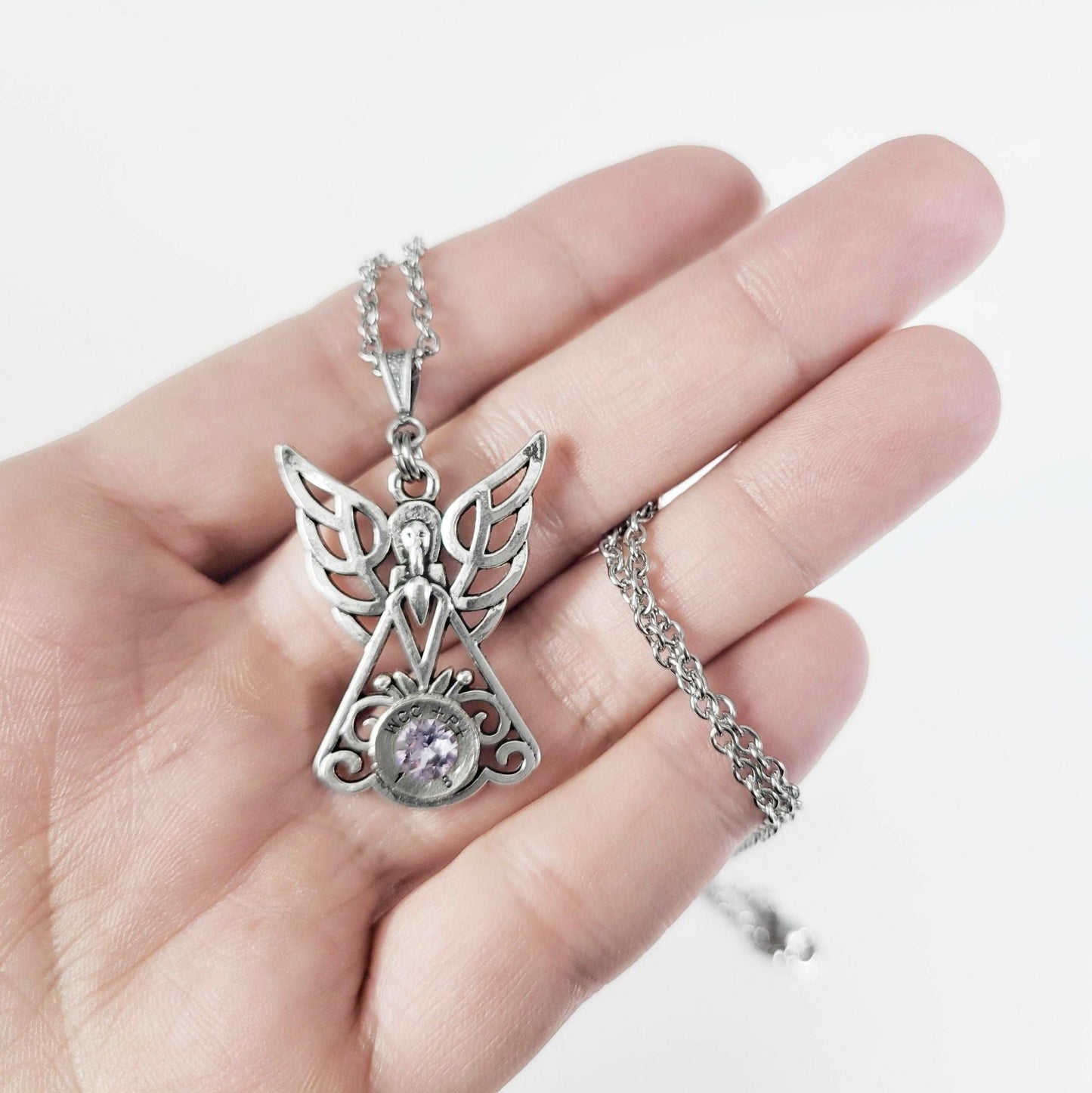 Celtic Angel Bullet Necklace
