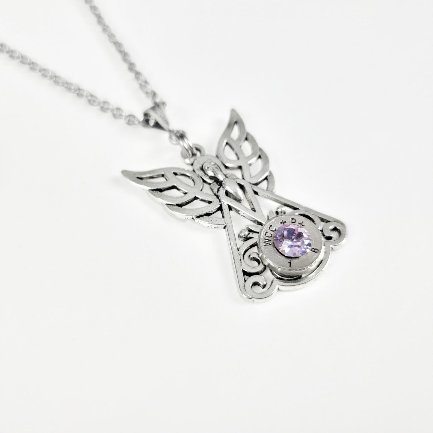 Celtic Angel Bullet Necklace