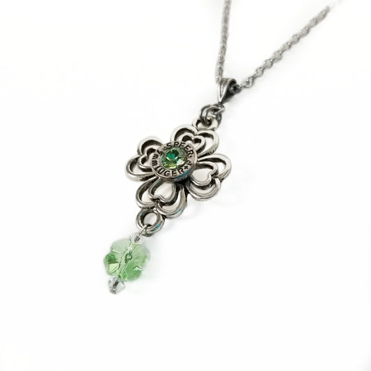 Celtic Clover Bullet Necklace