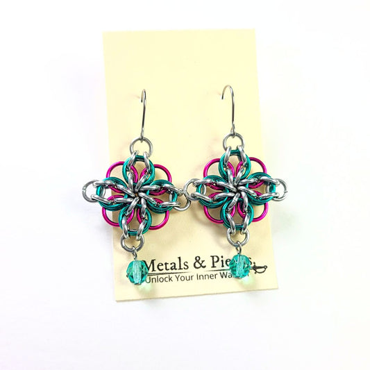 Chainmail Quilt Earrings