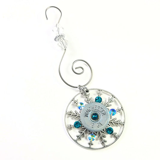 Shotgun Snowflake Ornament - Blue Zircon